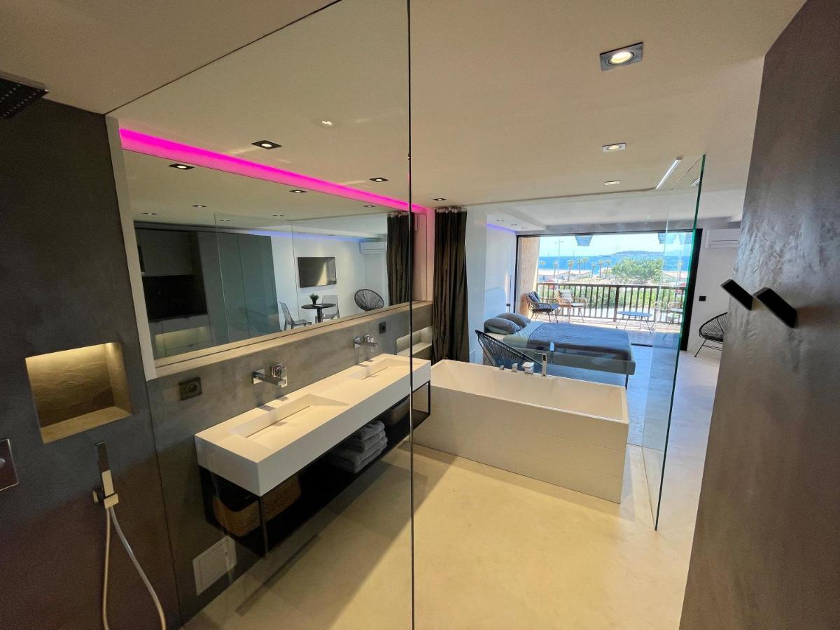 Appartement Neuf Climatise - Vue Mer Saint-Tropez - 50M Plage Et Port - Piscine Gassin Exterior foto
